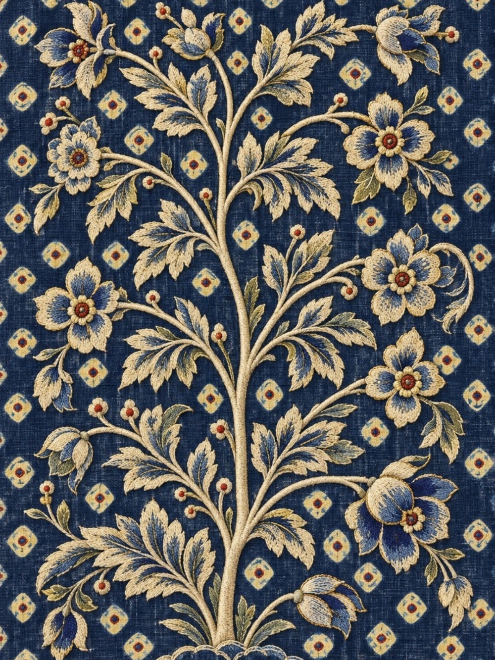 Floral Blue & Gold Decor